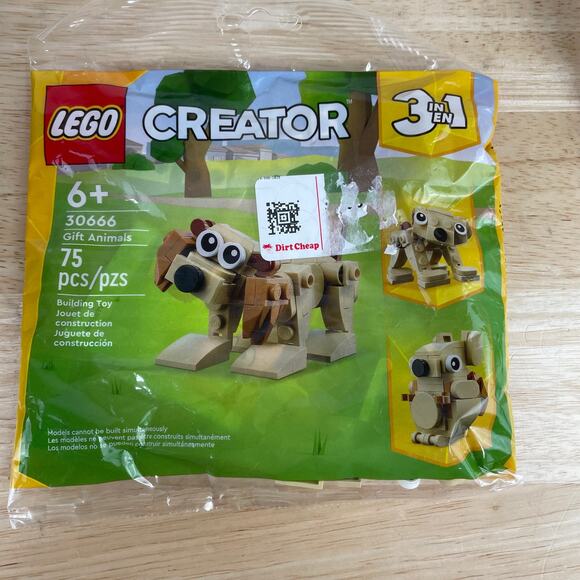 Lego Creator 3 in 1 Gift Animals 30666 Polybag Set New in Bag Sealed - Picture 2 of 4